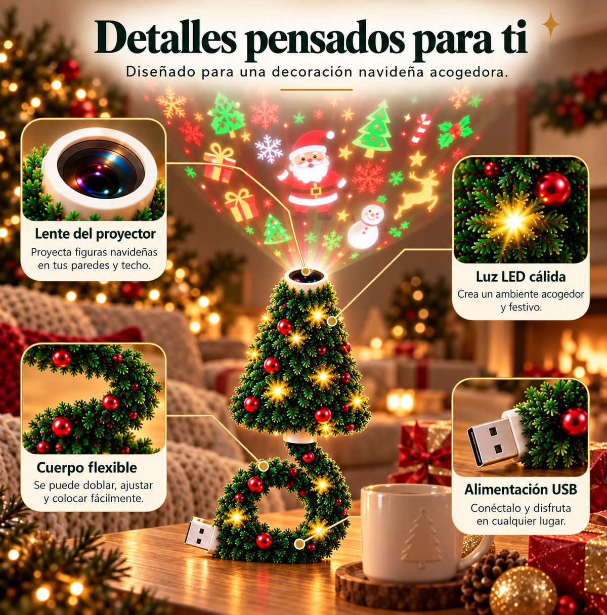 Proyector Navideño