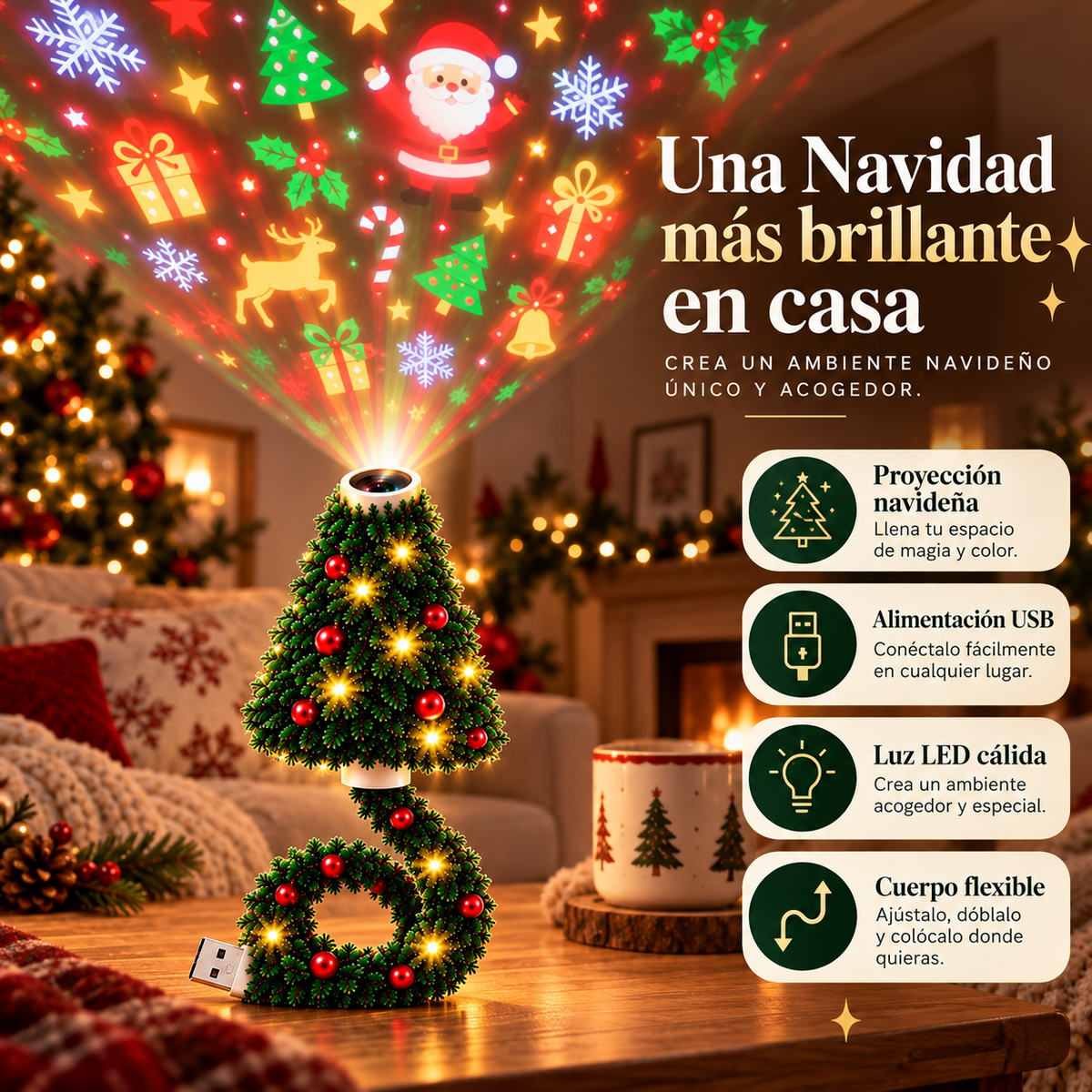 Proyector Navideño